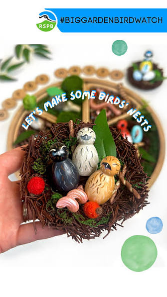 Nesting Bird Family (Set of 3)