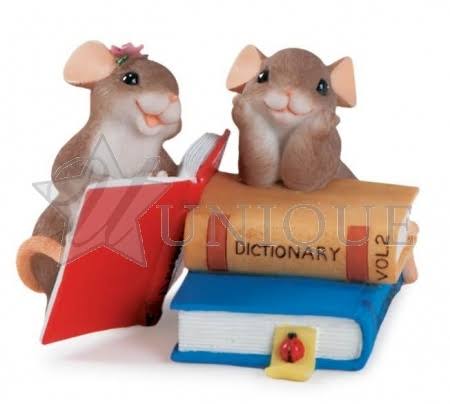 Mouse Reading a Book